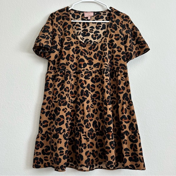 Show Me Your MuMu Leopard Print Mini Dress - Picture 3 of 8